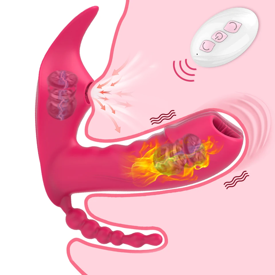 Bezdrôtové diaľkové ovládanie lízanie G Spot Clitor Sucker Clitoris Stimulátor