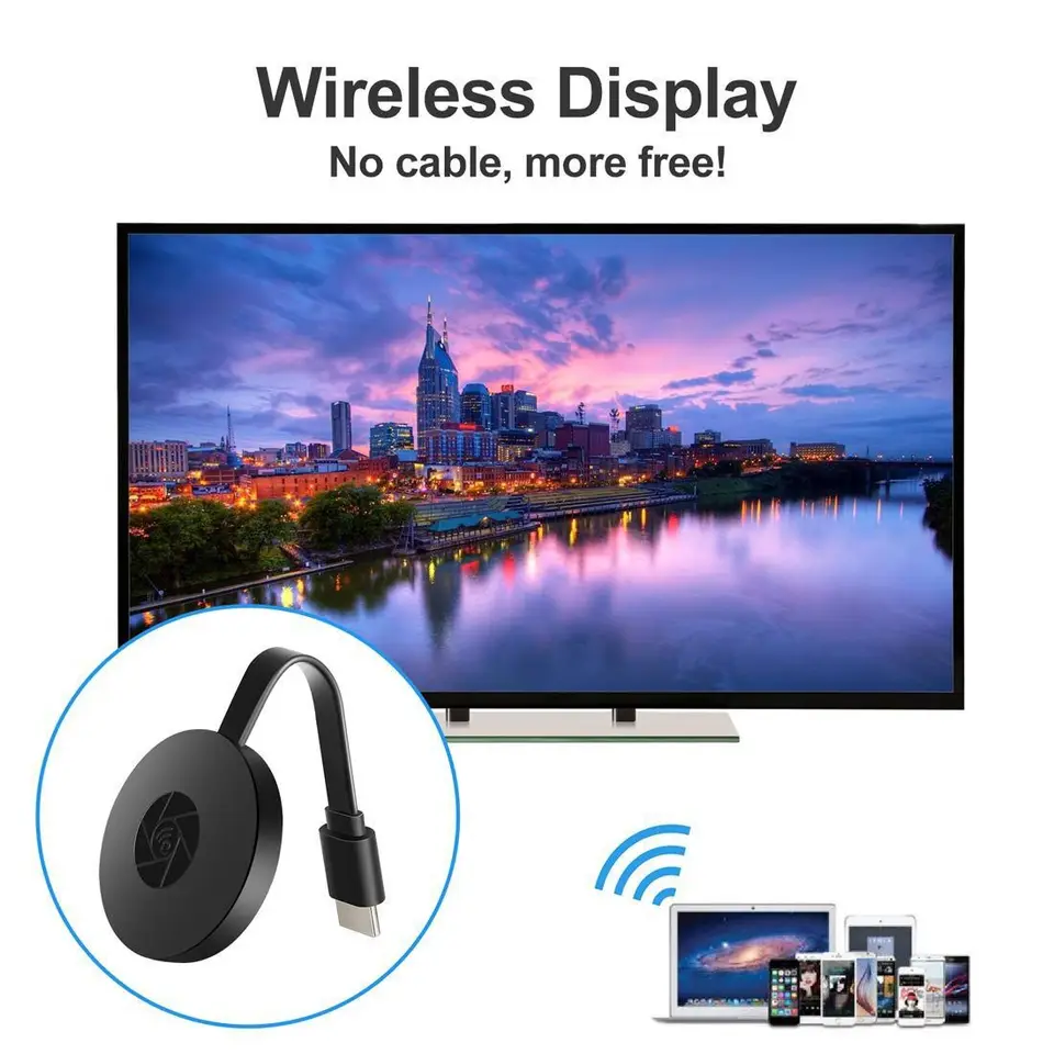 Bezdrôtové HDMI kompatibilné zrkadlenie viacerých zariadení Mobile PhoneConecy s TV HD 1080P Premietaný počítač WiFi Live Screen Pro