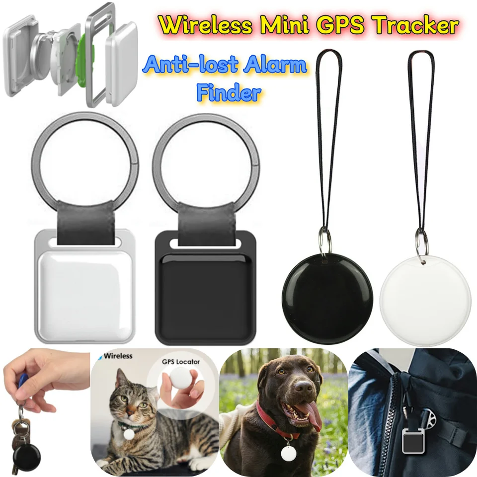 Bezdrôtové mini GPS Tracker Anti-Lost Alarm Key Child Bag Wallet Finder Finder GPS záznam inteligentnej značky pre telefóny iPhone/Android