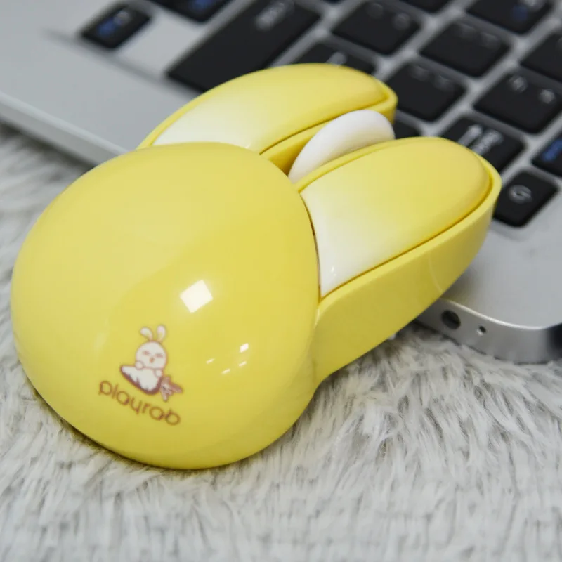 Bezdrôtové močenie tichej myši Pohodlné priľnavosť Králikový klavír klavír Crafmanship macaron Color Color Mys Office Laptop Mouse