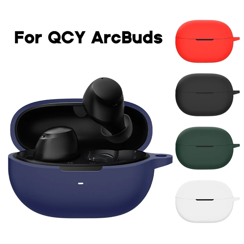 Bezdrôtové ochranné puzdro Silikón pre Qcy ArcBuds/ArcBuds HT07/ArcBuds Lite Earbud Shobproof-Shell proti prachu proti prachu