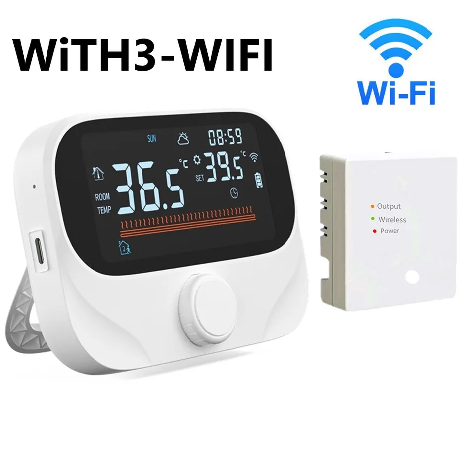 Bezdrôtové programovateľné miestnosti termostat wifi diaľkové ovládanie inteligentné nastavenie teploty časovača RF Termostat