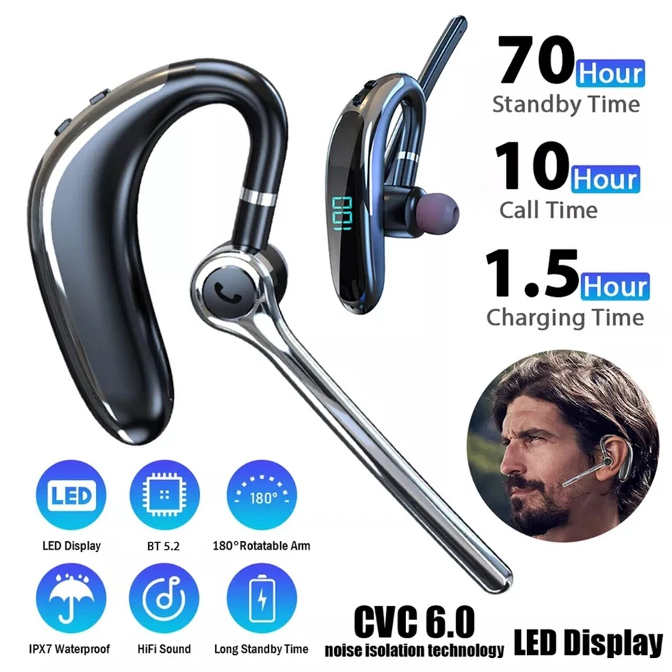 Bezdrôtové slúchadlá Bluetooth slúchadlá s mikrofónom EnC hluk, ktorý potláča ručné husto