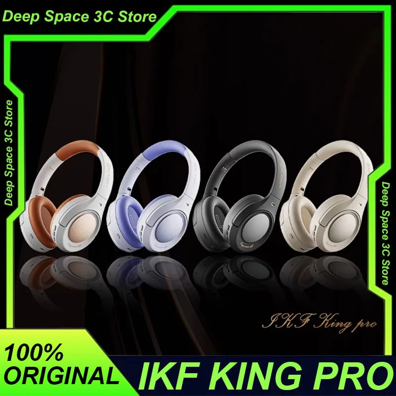Bezdrôtové slúchadlá IKF King Pro retro bezdrôtové slúchadlá HI RE REZ ZRUŠENIE ANC Long Endurance Long Latency PC Filmový režim Športové headsety