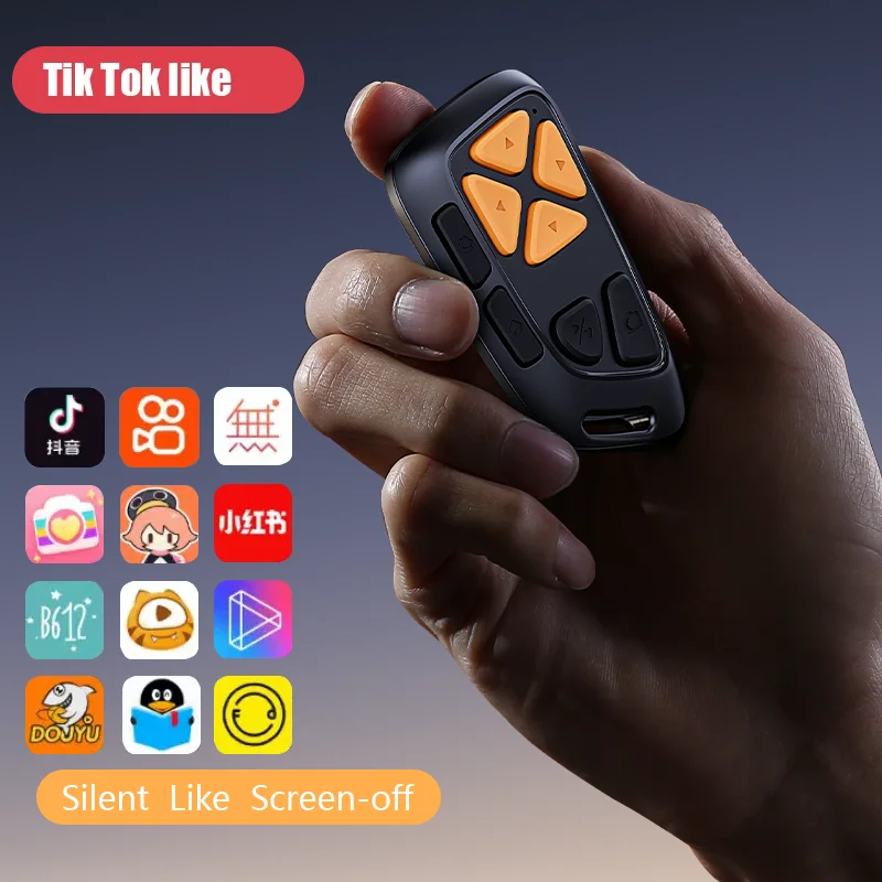 Bezdrôtové smartfóny diaľkového ovládača Bluetooth, selfie lenivý artefakt, videozáznam Tiktok, božský nástroj pre Xiaomi Apple