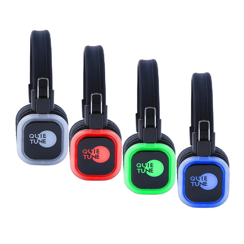 Bezdrôtové tiché slúchadlá DICO pre večierok (50 headset +3 TC-4Transmiter +3 nabíjačka)