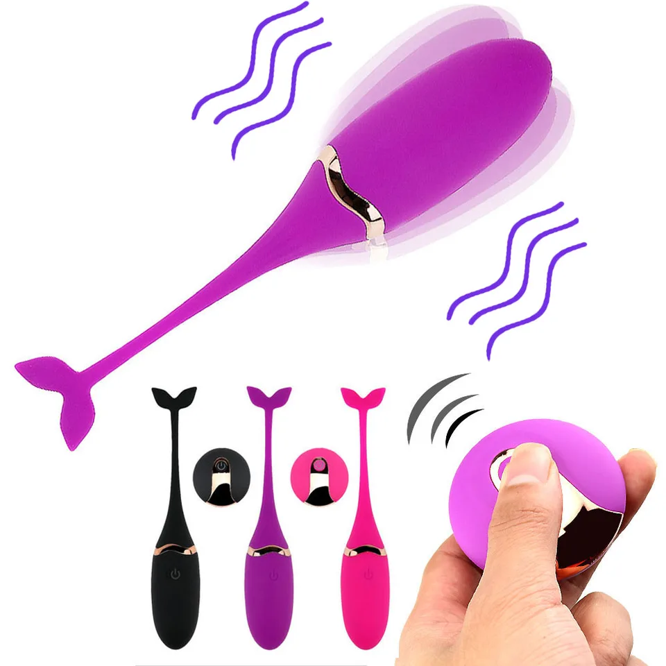 Bezdrôtové vibračné diaľkové ovládanie rybie vajec USB Nabíjateľné klitoristice masturbácie g-spot stimulátorov Shot Shot Sex Hračky pre ženy