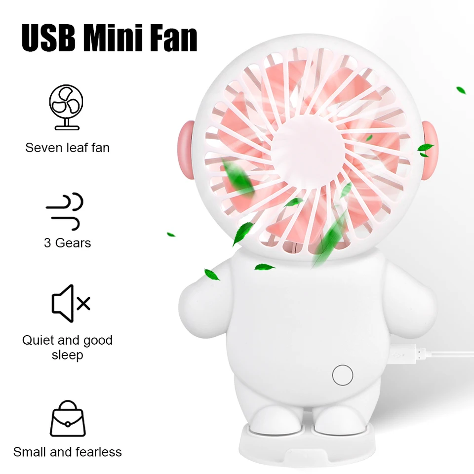 Bezdrôtové vzduchové cirkulácie astronaut prenosné ručné ventilátor letných chladiacich ventilátorov pre kemping rybársky rybársky ventilátor USB Mini vreckový ventilátor