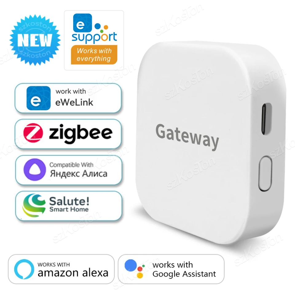 Bezdrôtové Zigbee 3.0 Gateway Hub Ewelink App App diaľkové ovládanie Smart Home Bridge Mesh spolupracuje s Alexa Google Assistant Alice