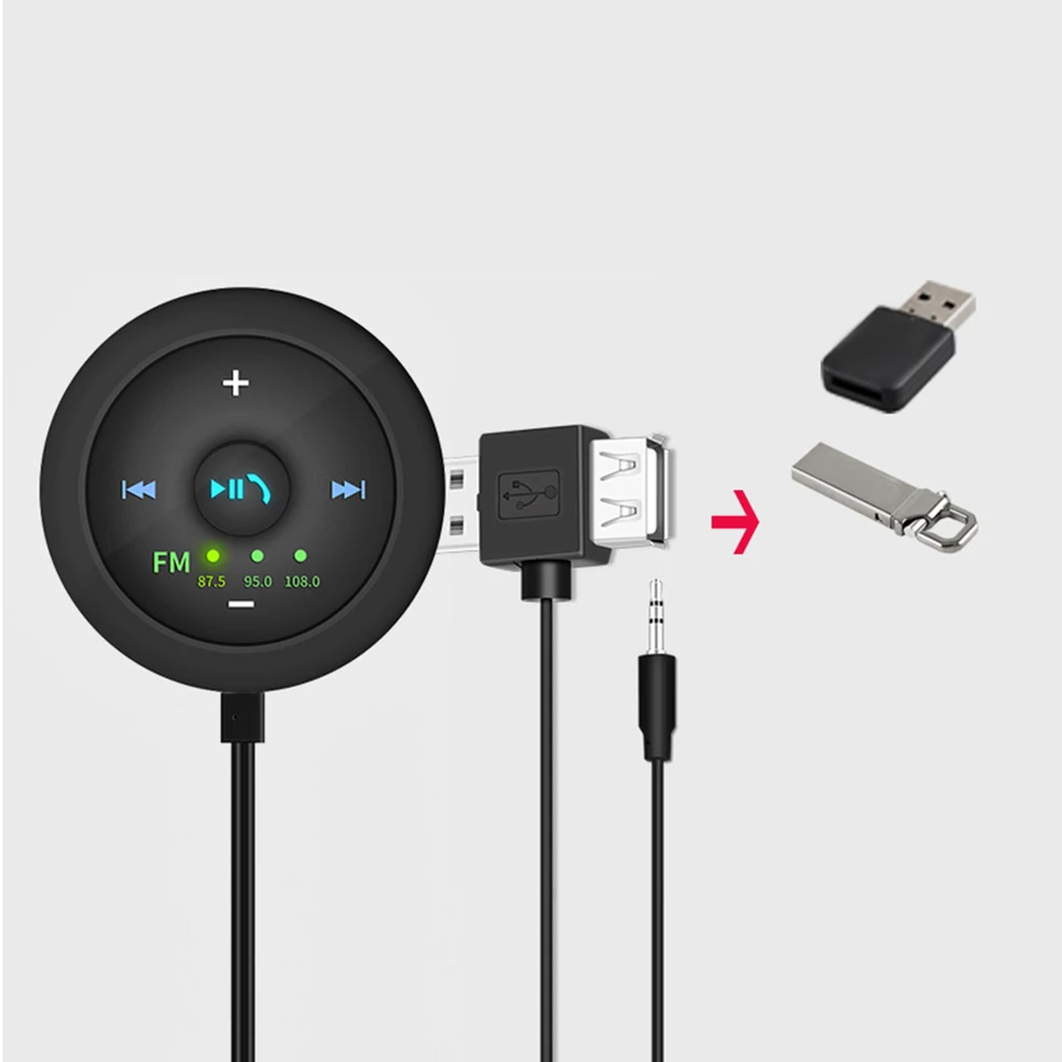 Bezdrôtový Bluetooth 5.0 Audio prijímač mp3 prehrávač USB Handsfree Hovorový vysielač reproduktor pre auto domáce stereofónne streamovanie telefónu TV TV TV