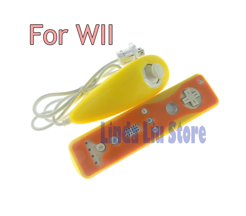 Bezdrôtový diaľkový ovládač NUNTHUCK Silikónový puzdro pre ochranný silikónový puzdro Nintendo Wii