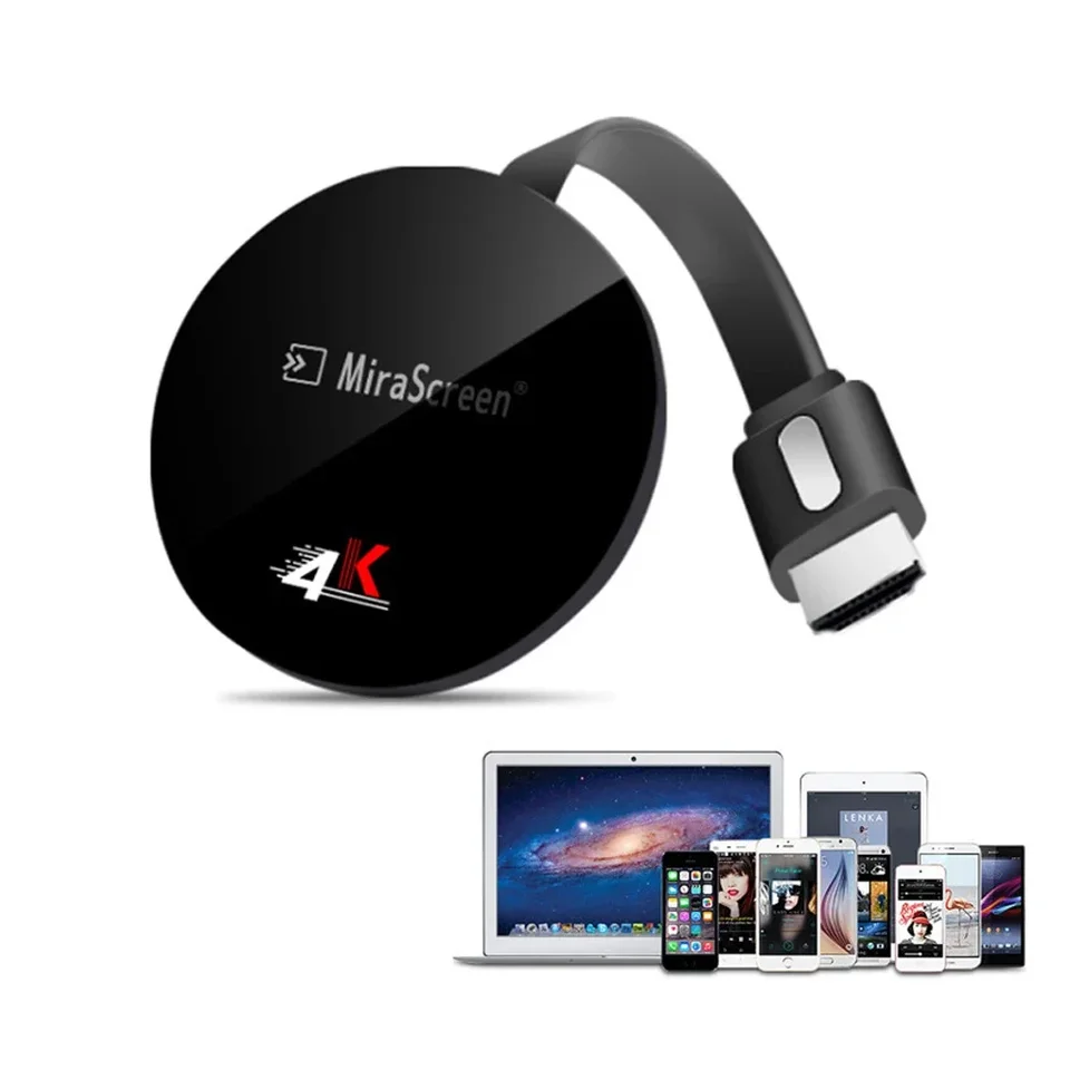 Bezdrôtový displej adaptéra 4K 1080p mobilná obrazovka Castkring Zrkadlenie prijímača pre iPhone Mac iOS Android Android to TV projektor podporuje DLNA DLNA