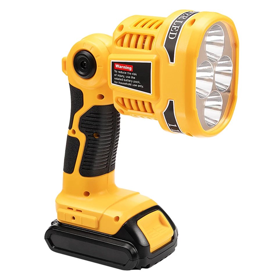 Bezdrôtový LED Torch Work Svetlo Camping Lantern baterka Prenosná baterka ruka vonkajšia reflektor pre dewalt dcl040n 18V