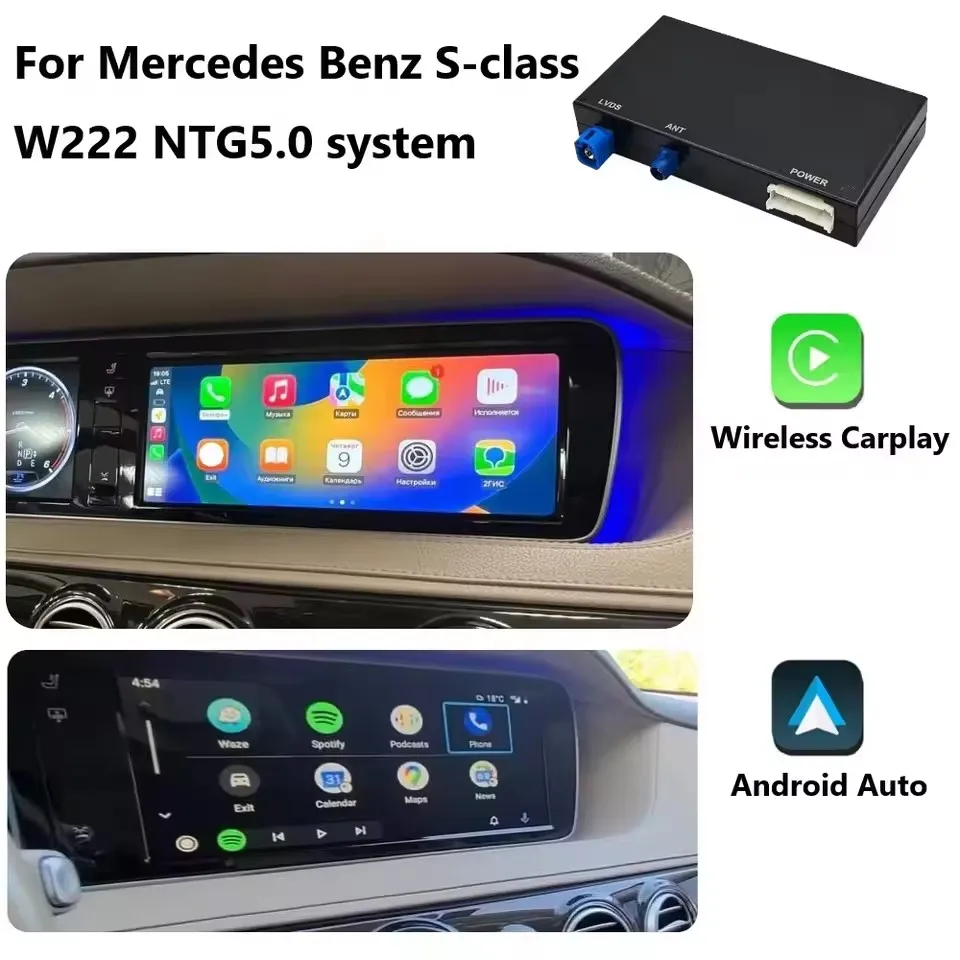 Bezdrôtový modul Apple CarPlay pre Mercedes C/GLC/S Class W205 W253 NTG5.0