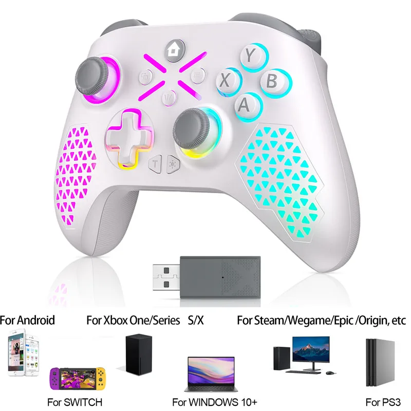 Bezdrôtový ovládač pre Xbox One Series XS, Vibration Gamepad Hall Effect pre Xbox/Switch/PC/iOS/Android Accessories