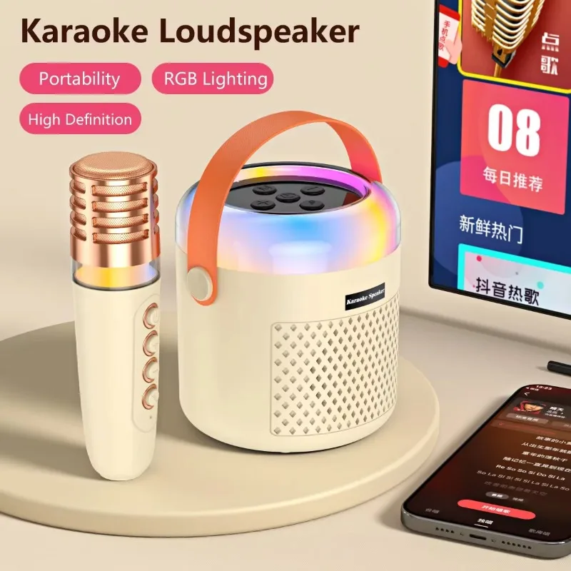 Bezdrôtový reproduktor karaoke Bluetooth so systémom KTV pre outdoorové aktivity Party spievajúce cestovné športy a domáce použitie