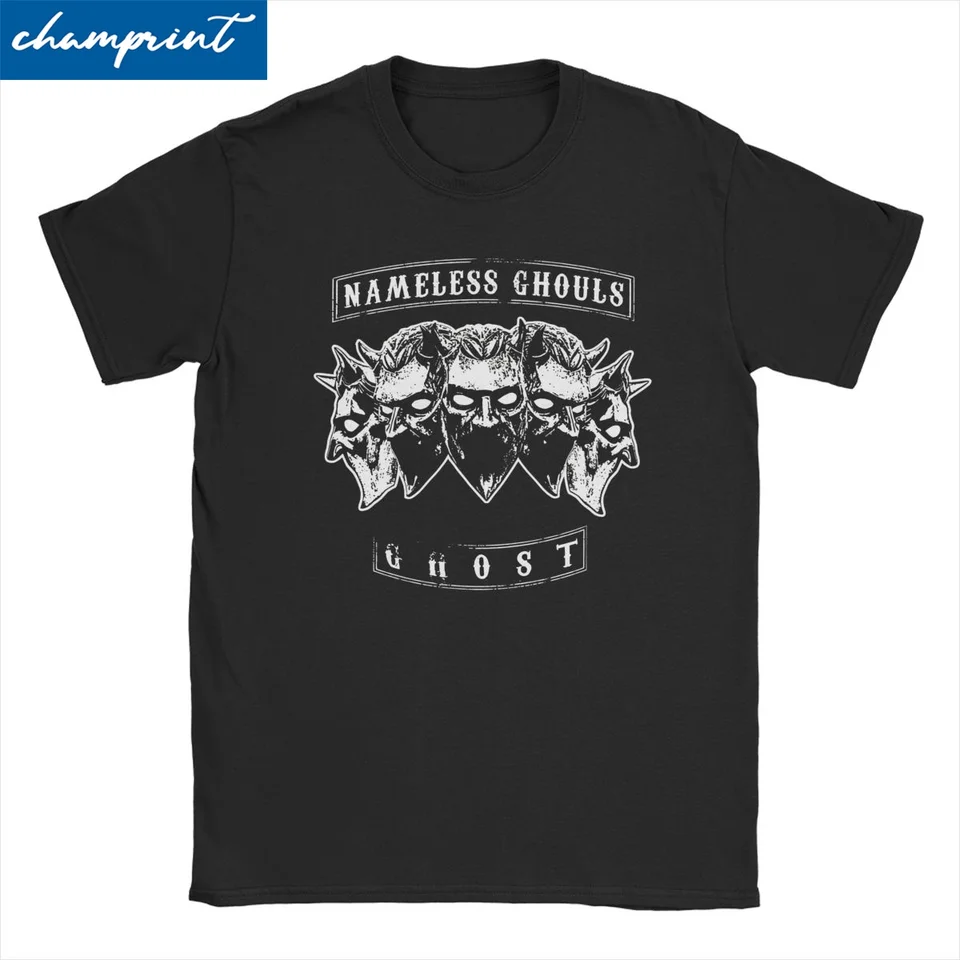 Bezmenné ghouls ghost for Men Dámsky tričko kovové rockové kapela Novinka Tees o krk tričko Čisté bavlnené narodeniny prítomné oblečenie