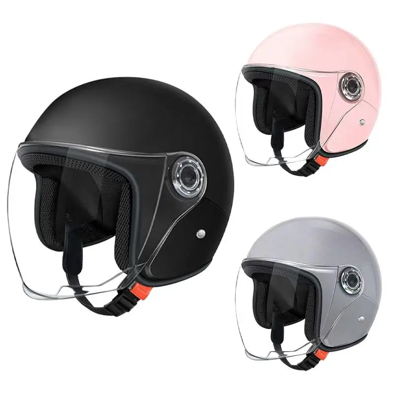 Bezpečnostné prilby Motocykel Motocykel Helmets Four Seasons Retro Pohodlné vetranie Racing moped opaľovací krém prilby pre mužov