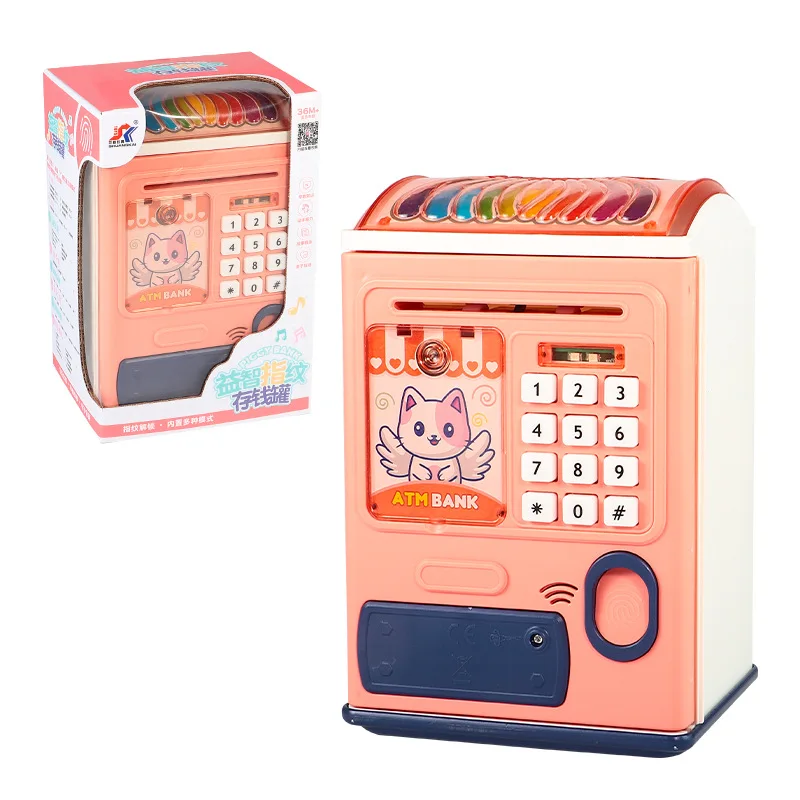 bezpečné mini kreatívne g automatické valcovanie peňazí heslo pre deti Elektronická prasiatka banka ATM Piggy Bank