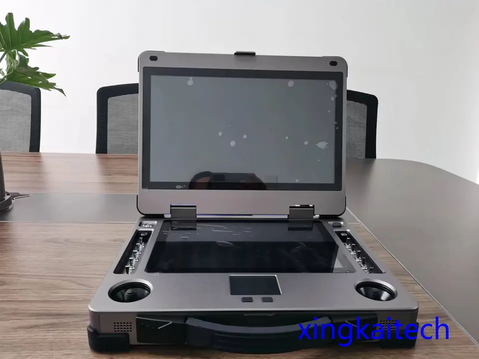 Bezpilotné monitorovacie stanice VTOL Aircraft Monitoring Softvér definované rádio s dvojitou obrazovkou Video Data Link Drone UAV Control Station