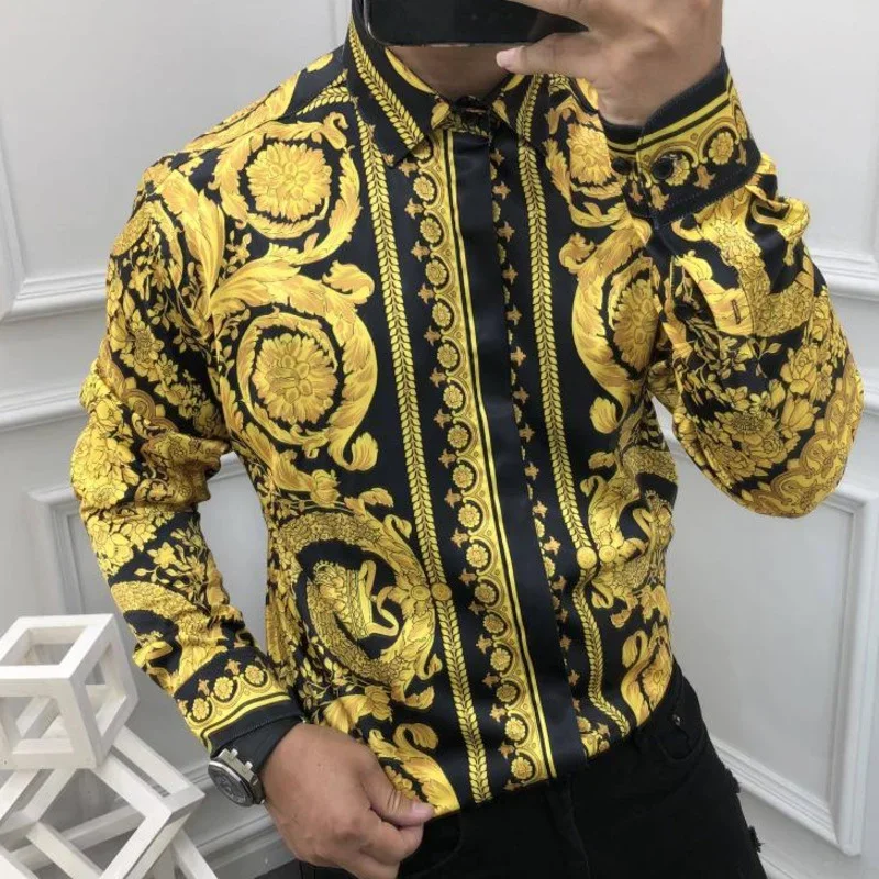 Bezplatné návraty letné pánske gombíky Royal Male Topy Tops Casy Slim Fit Soft Shopth Smooth Fashion S-6XL Luxusné košele Party