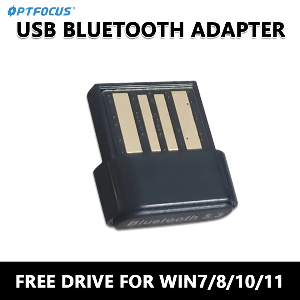 Bezplatný ovládač Nano USB Bluetooth 5.3 Bezdrôtový adaptér BT prijímač pre PC prenosný počítač Win7 8 10 11 Adaptador Dongle Povoliť 7 zariadení