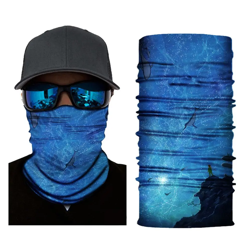 Bezšvová maska ​​Buffs Tubs Face Shield Magic Hood Lube Cycling tvár Maska krku šál cyklovanie Bandana Bezprsenka Bandana