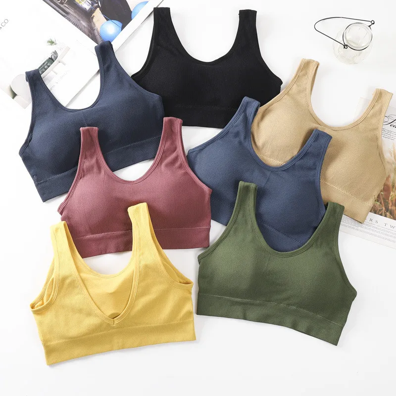 Bezšvové podprsenky bezdrôtové podprsenky pre ženy Bralette Sports Top Sexy spodná bielizeň Comfy podprsenka Žena Push Up Brassiere bezšvové spodné prádlo