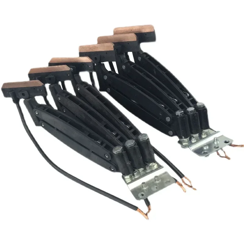 Bezšvový zberateľ prúdu trolejínového linky 30A/60A/100A 3P/4P Crane 3-úrovní 4-úrovňovej trolejúcej čiary Vodivé trať Carbon Brush HD