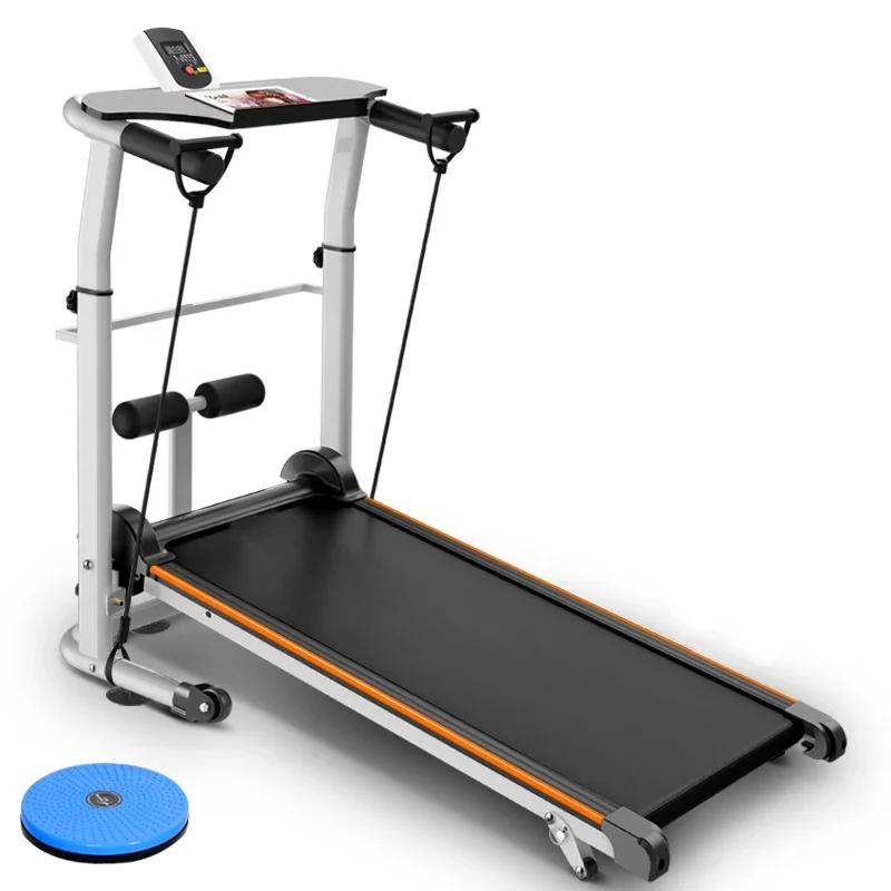 Bežecký pás Domáci malý fitness vybavenie Mini skladací štýl predĺžený nevlastný kadper tromi v jednom multifunkčnom manuálnom nastavení xb