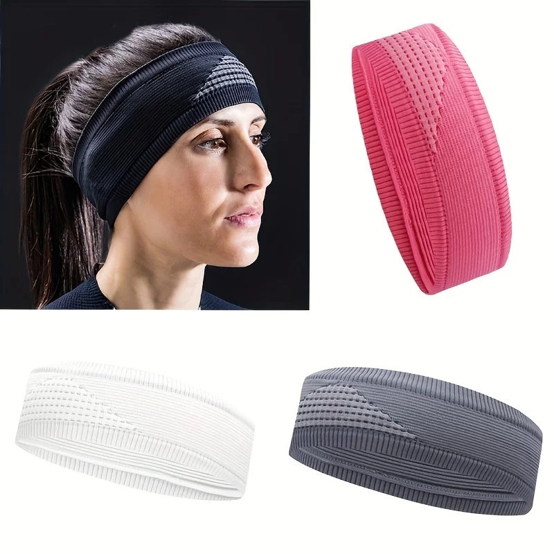 Bežná čelenka Fitness Pow-Absorbing Priedušná anti-potská skupina cyklistická horolezecká jogová elastická čelenka