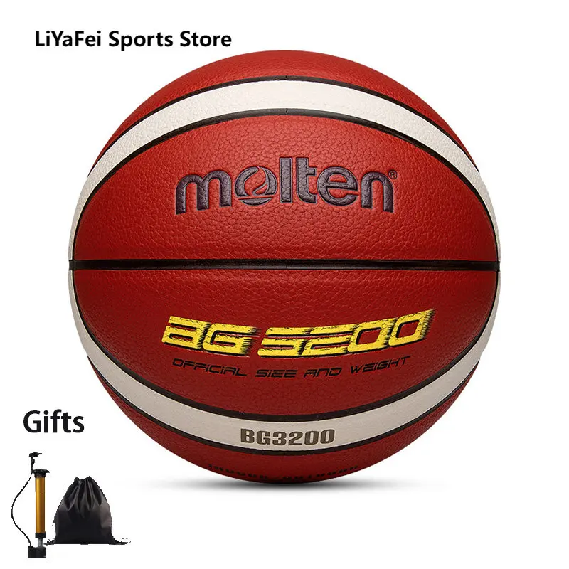 BG3200 Moltena Veľkosť 7 Muž Basketballs Soft Touch Match Training Standard Basketbal Outdoor Indoor Balls 2023 Nové darčeky zadarmo