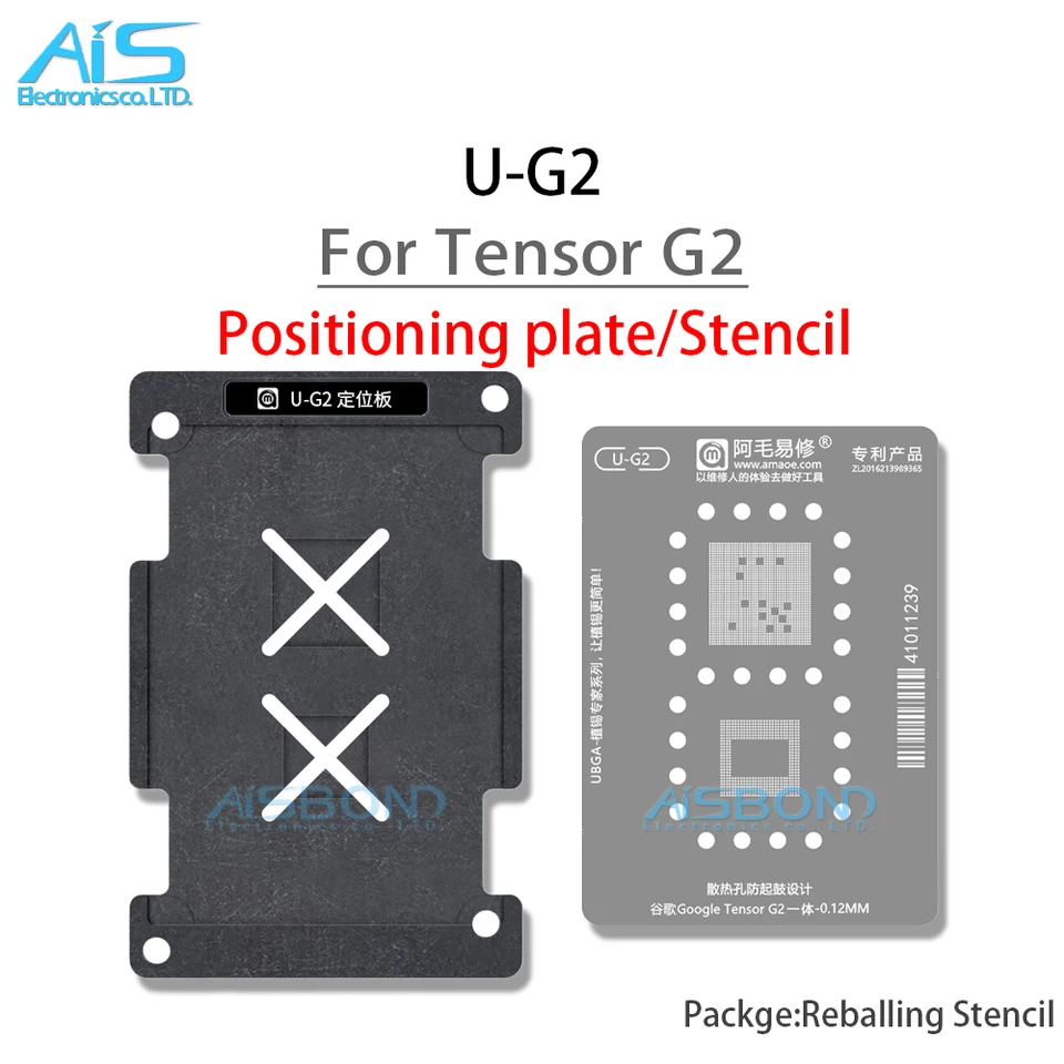BGA Reballing Stencil Template Station pre Google Pixel 7 PRO Tensor G2 CPU CPU Polovňa Plant Plant Cin Net Ocel Mesh