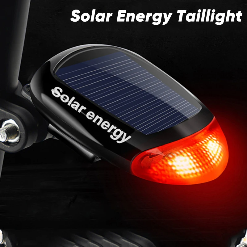 Bicykel 2 LED zadné svetlo solárne energetika cyklistika zadné svetlo Road Mountain Bike Solar Energy Tail Light Night Cycling Bezpečnosť Červená lampa