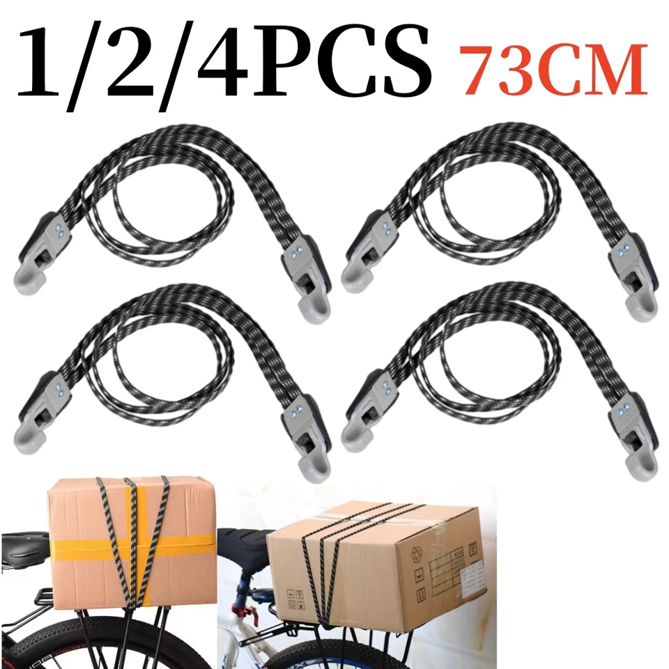 Bicykel batožina lano elastické nosiče Rack Rack Resping Lopy zviazané gumové lano/kufrový pás s háčikmi MTB Bike Accessories