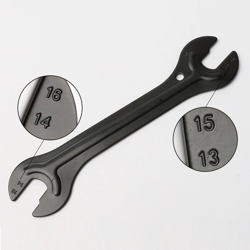 Bicykel Hlava Open End Cone Cone Kryt 13 až 16 mm vysoká uhlíková oceľ MTB Bicycle Hub Spanner Repair Bike Tools Tools
