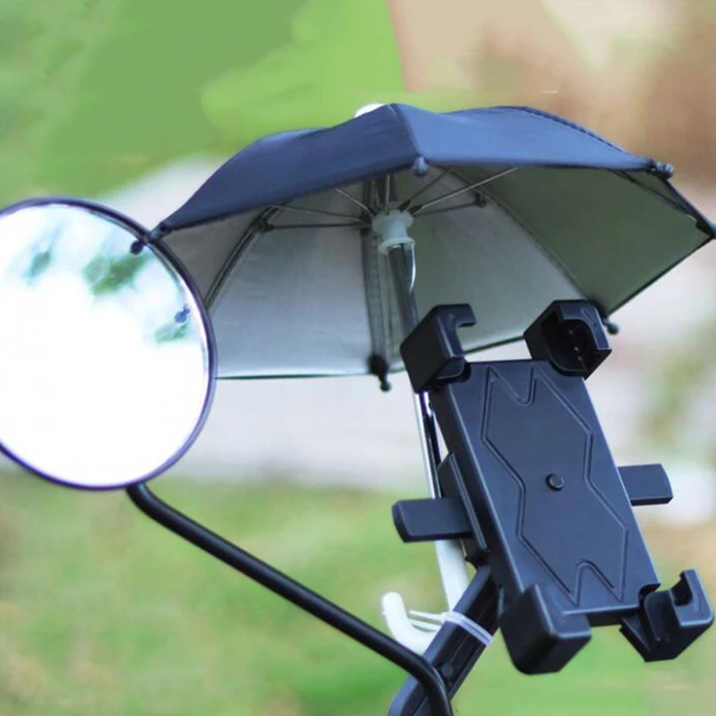 Bicykel Motocykel držiak držiakov mobilný telefón Sunshade dáždnik dekor