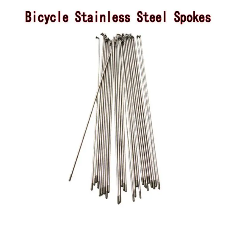 Bicykel Nerezové lúče, strieborný drôt, hory, cestné bicykle, 304, 14g, vysoká pevnosť, 174, 237, 261, 274, 298, 300, 305 mm