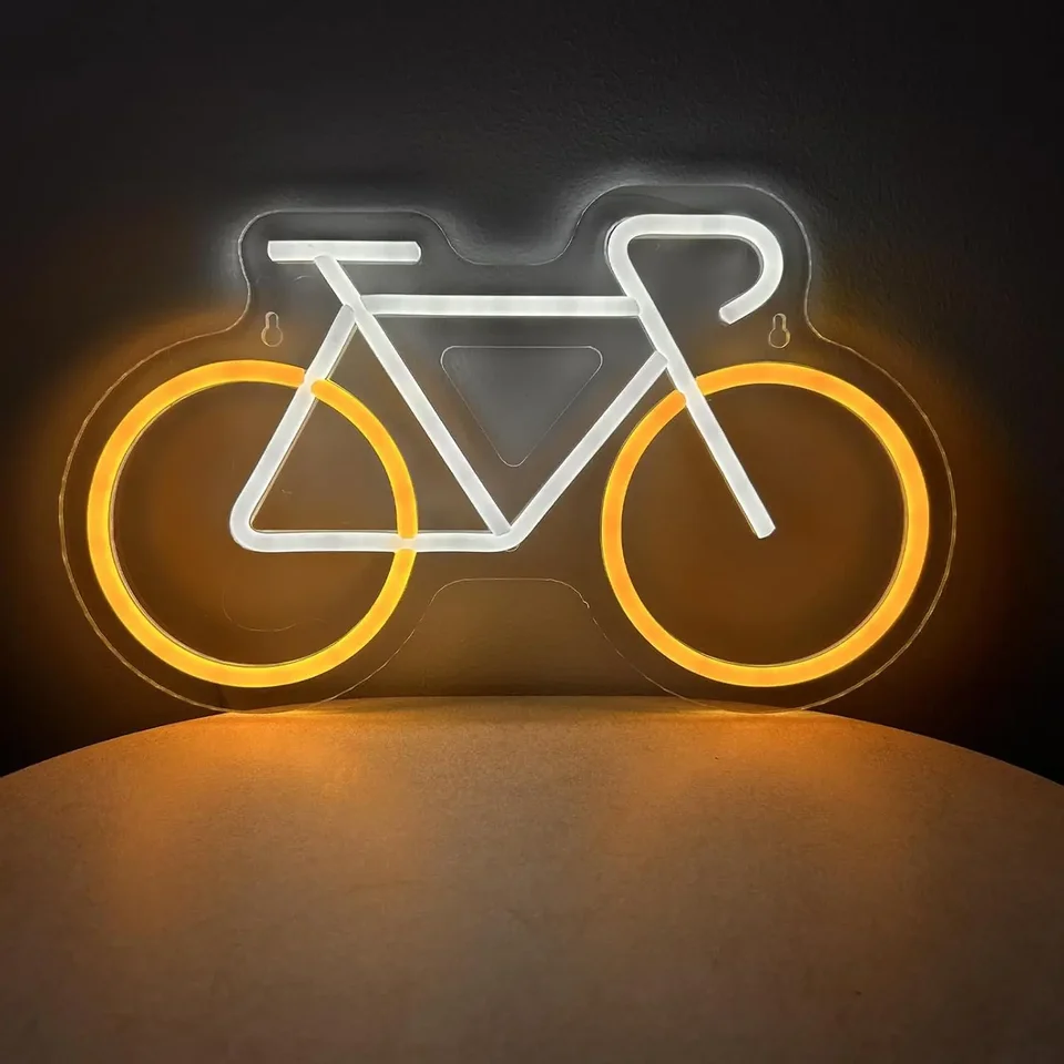 Bicykel neónové znamenie pre domáci výzdob
