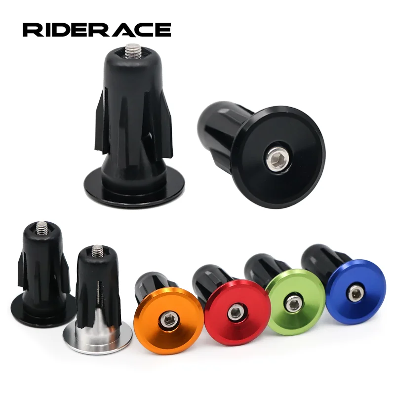 Bicykel rukoväte Rovočíkovú čiapku koncová čiapka hliníková zliatina zámku MTB Mountain Cycling Ruck Ruck Ruick Rovkoväť koncové zástrčky Čierne pre bicykle