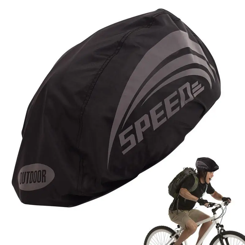 Bicykel Univerzálny vodotesný kryt prilby na bicykli Cyklovanie bicyklov prilba na bicykli pružný ochranný kryt s reflexným dizajnom