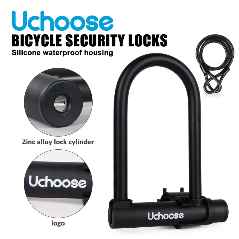Bicykel v tvare U a zámok motocykla proti krádeži Pohodlné jazdné príslušenstvo Security Lock posilnený kľúče proti krádeži zámku