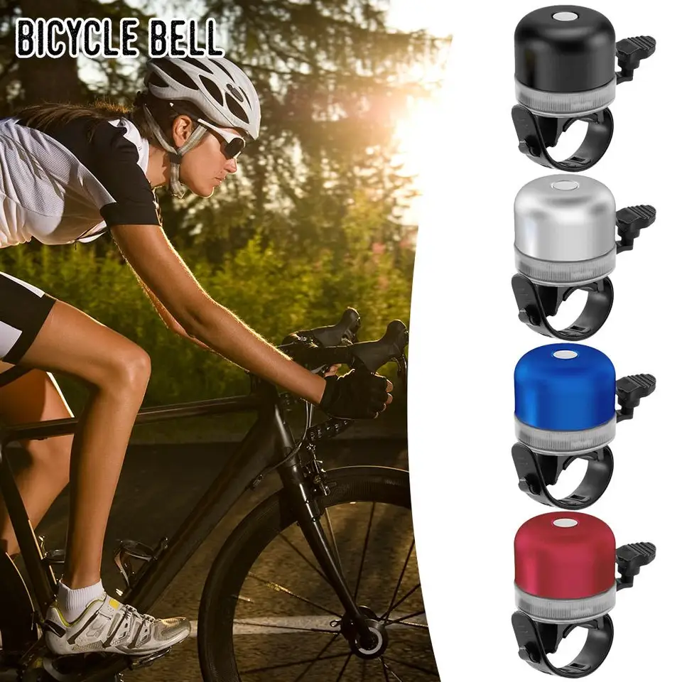 Bicykel zvonček s USB svetlom + nočné jazdecké výstražné bicykel Light Hliníková zliatina Nabíjateľná 2in1 Svetlo prepínateľná R6C0