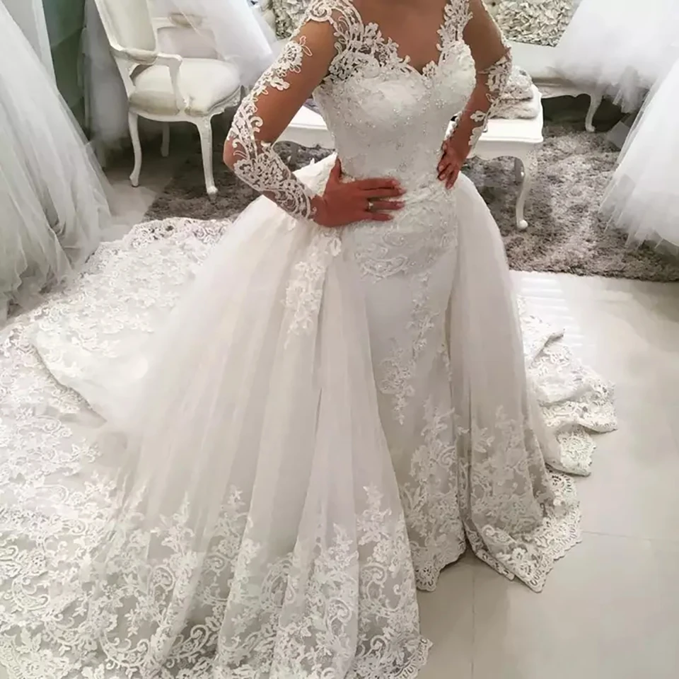 Biela elegantná svadobná sukňa sukňa arabská panna