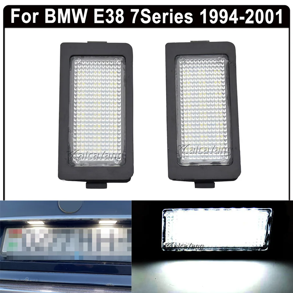Biela lampa Žiadna chyba LED Auto LIVES LIVES SVETLOSŤ Žiarovka pre BMW E38 7 Series 728i 730I 730D 740I 740D 740IL 750I 750IL 1995-2001
