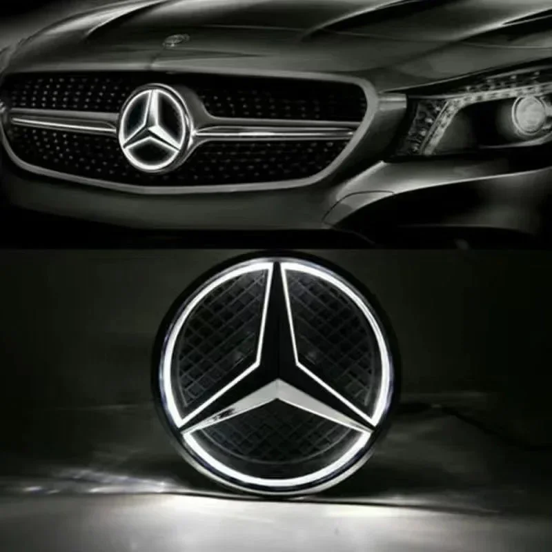 Biela modrá červená svetlo auta predná grilovaná hviezda EMBLEM LED osvetlená pre Mercedes Benz W447 V trieda V VITO