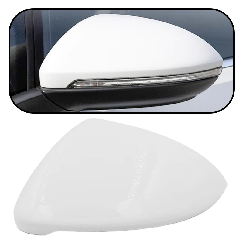 Biele plastové auto ľavá strana spätného zrkadla krytu kryte kryt pre Volkswagen Golf 7 2015 2016 2017 2018 2019 2019 2020