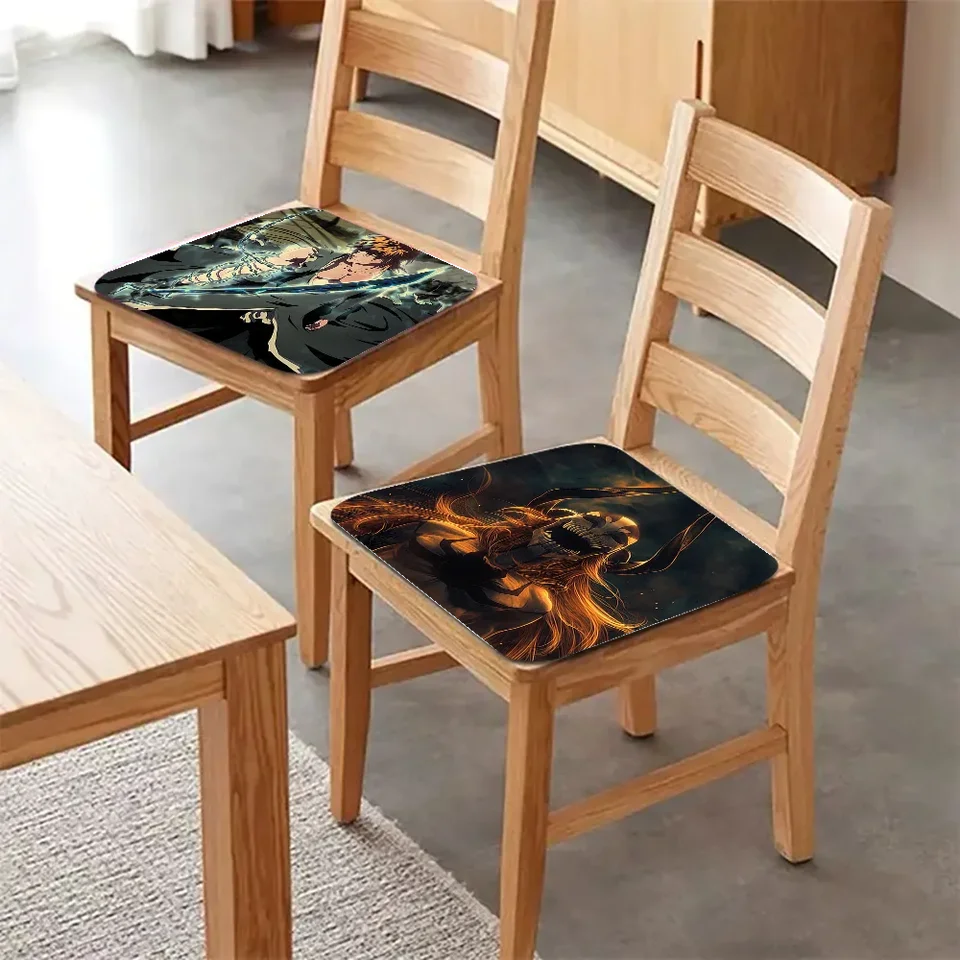 Bieliace anime vankúšové vankúše s vankúšmi stolička jedálenská stolička tatami sedadlo vankúšiky proti sklzu vankúšik