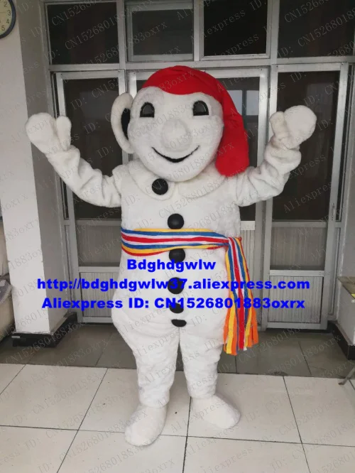 Biely bonhomme strašidelný klaun snehuliak snehový muž maskot kostým karikatúry Karikatúra detské detské ihrisko Plánovanie propagácie ZX1653