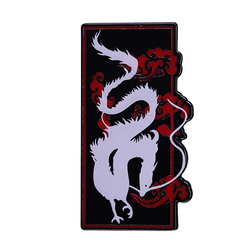 Biely drak odznak DBZ Cloud Fantasy Pins Feel the Mythical Creatures Charm!